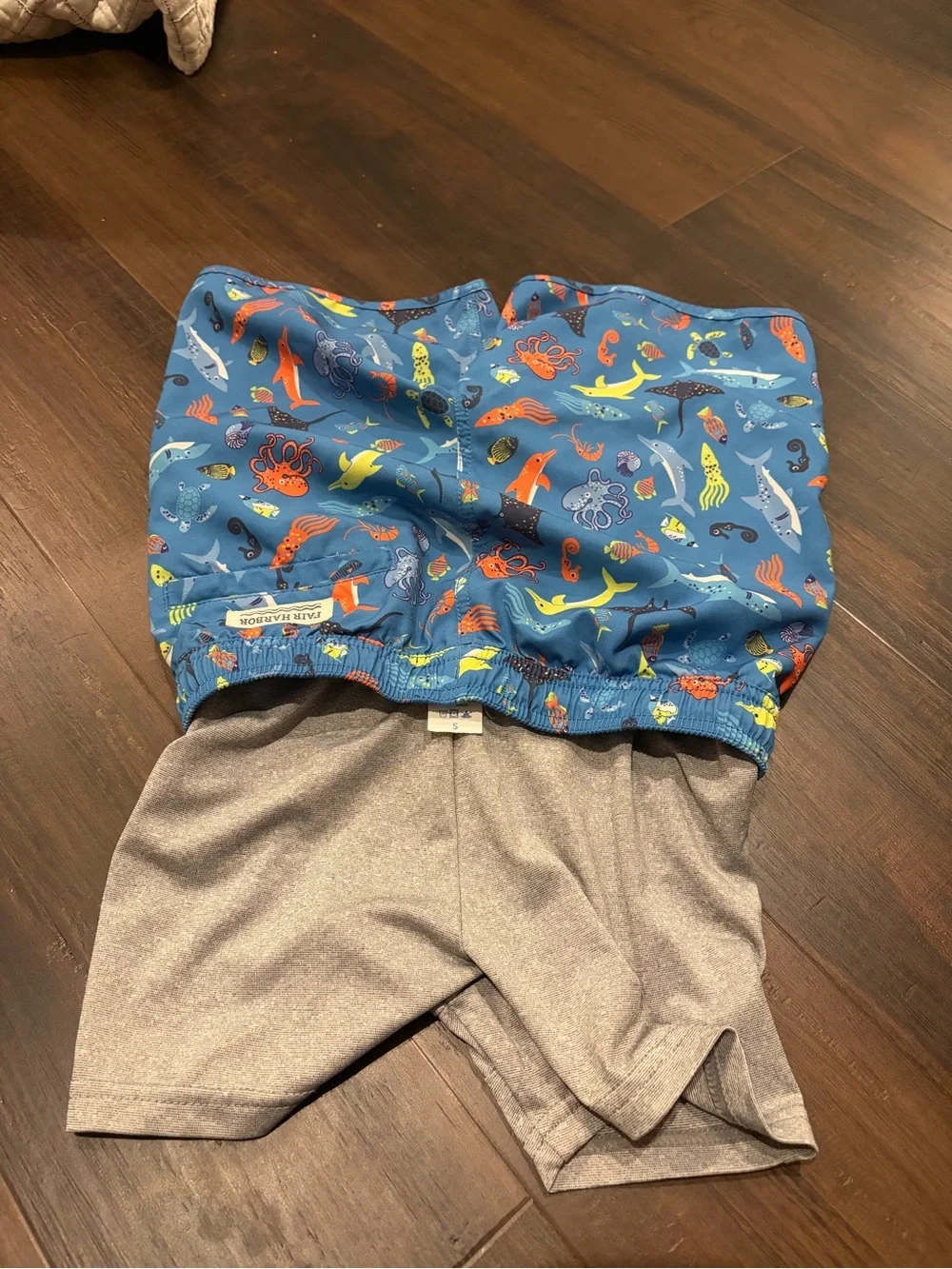 Fair Harbor Reef Friends Swim Trunks Boys Small
